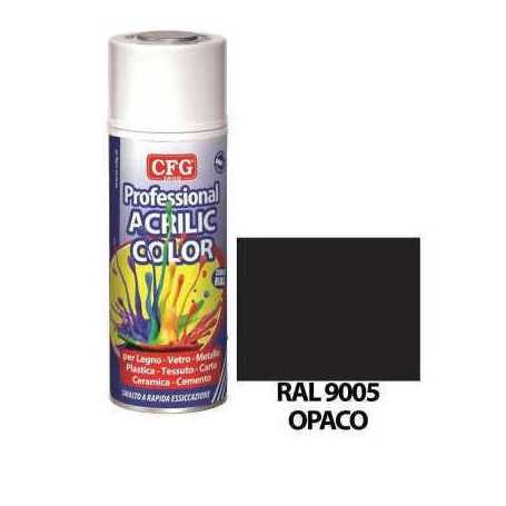 Acrilic color cfg - nero opaco - ml.400