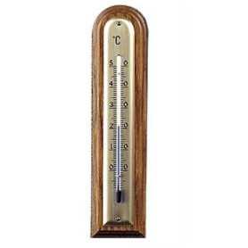 Moller Holzthermometer - Nussbaum hell - abgerundet