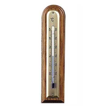 Moller Holzthermometer - Nussbaum hell - abgerundet