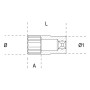 Lange Stecknuss Beta – 920al-22 – 1/2-Zoll-Antrieb