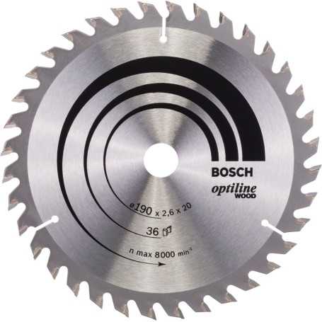 Bosch op Rundmesser - 190x30-36 - Holz