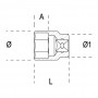 Steckschlüssel-beta - 910a-21 - anschluss 3/8", 910A21 -, BETA-910 21,