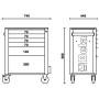 KASSETTENSCHRANK 6 SCHUBLADEN ROT RSC24/6-R - Beta RSC24/6-R BETA RSC24/6-R