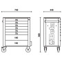 KASSETTENSCHRANK 8 SCHUBLADEN ROT RSC24/8-R - Beta RSC24/8-R BETA RSC24/8-R