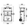 WAGEN 2 MODULE C41H HOCH ROT RAL 3000 - Beta C41H-R BETA C41H-R