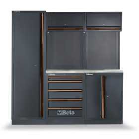 PRO FURNISHINGS B-2MT 2MOD EDELSTAHLTOP+SCHRANK – Beta C45PRO BX BETA C45PRO BX