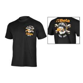 T-SHIRT AUS BAUMWOLLE MIT MODERNEM PRINT TG. L - Beta 7548M L BETA 7548M L