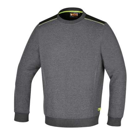 GRAUES BAUMWOLL-RUNDHALS-SWEATSHIRT, GRÖSSE M - Beta 7642G BETA 7642G