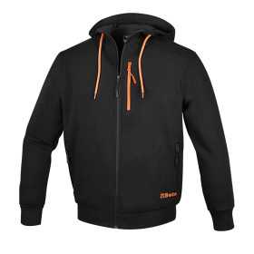 FELPE ZIP LUNGA C/CAPPUC. SCHWARZ GR. XXXL - Beta 7665N XXXL BETA 7665N XXXL