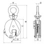 DREHZANGE VERTIKALHEBEN VON BLECH 1,0 T - Beta 8135 1,0 BETA 8135 1,0